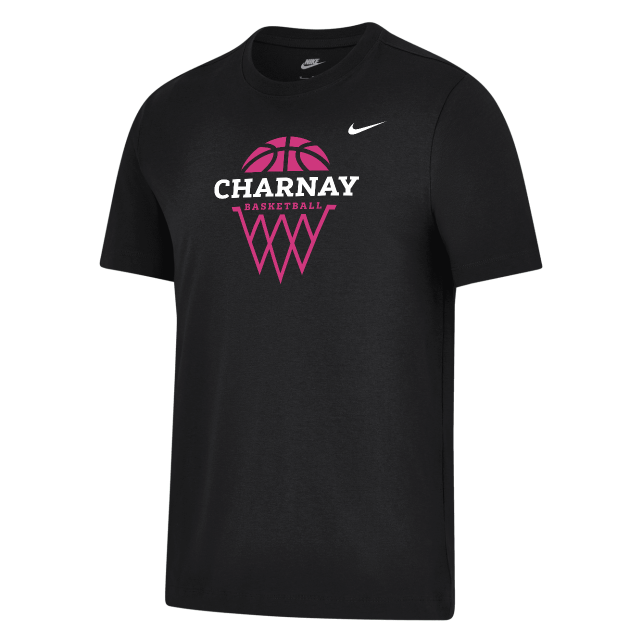 T-shirt noir adulte Panier