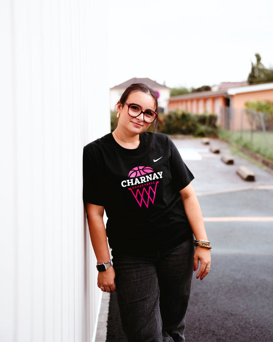 T-shirt noir adulte Panier