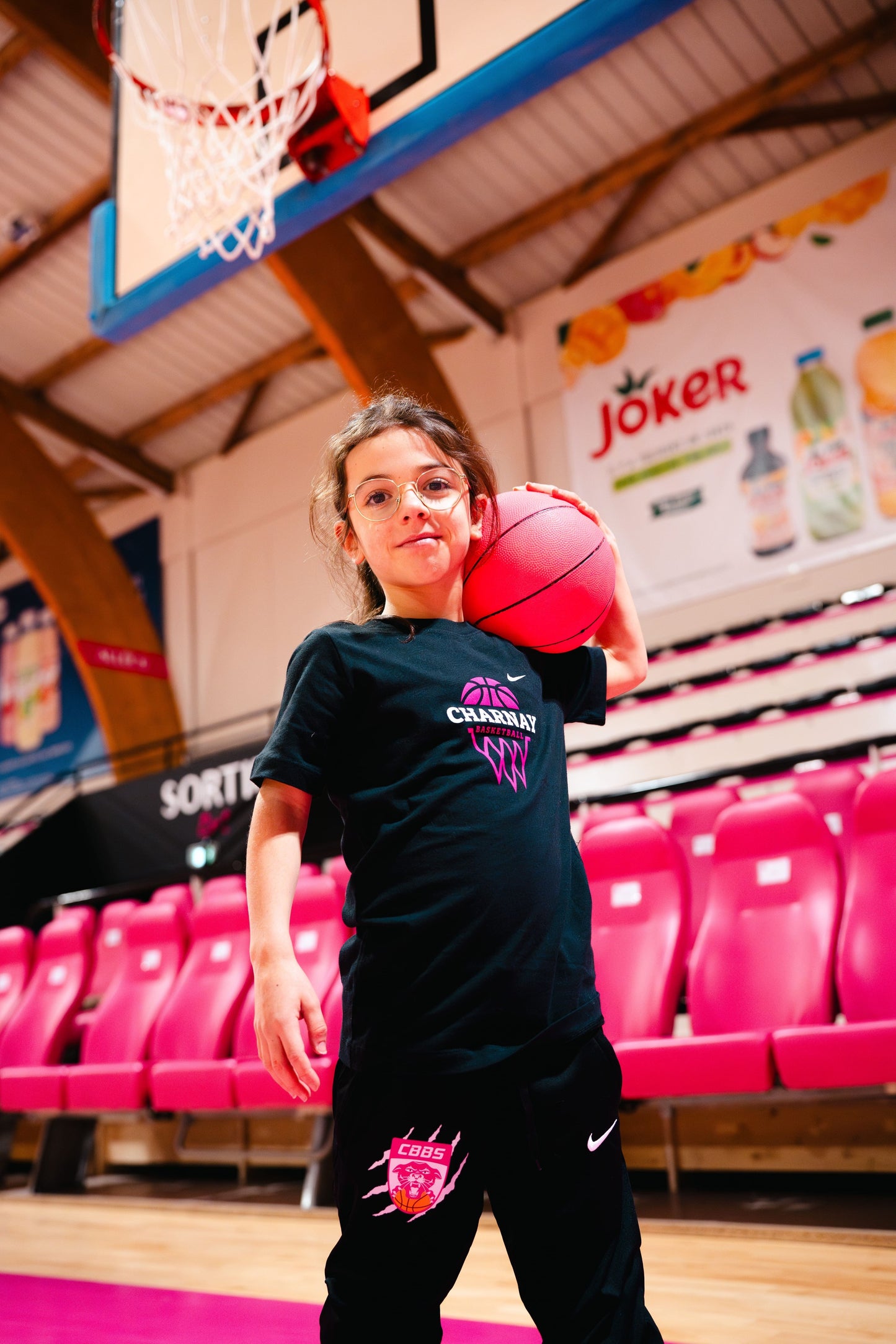 T-shirt noir enfant Panier